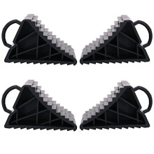 AB Tools 4 Pack Safety Wheel Chocks Blocks Car Trailer Caravan Horsebox Wedge