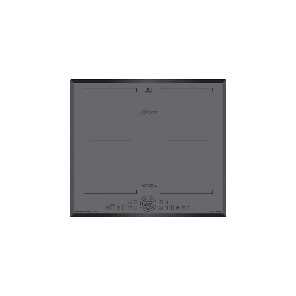 Kaiser Avantgarde PRO 59cm Induction Hob | Grey 4 Zone Glass Cooktop