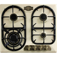 Kaiser Empire 59cm Enamelled Ivory Cooktop | 4 Burner Gas Hob