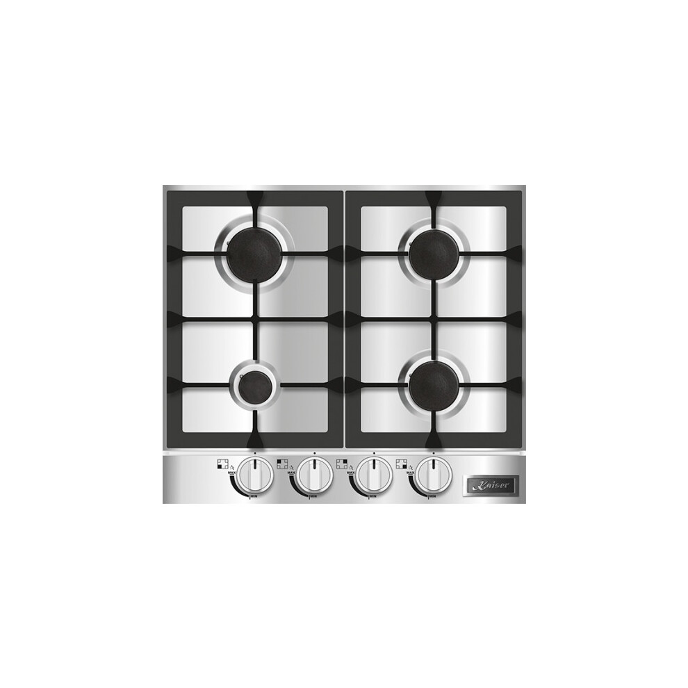Kaiser Avantgarde Pro 58Cm 4 Burner Gas Hob - Stainless Steel