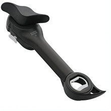 Kuhn Rikon 22653 5-in-1 Auto Safety Master Opener, Black