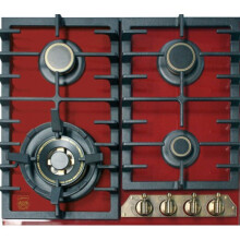 Kaiser Empire 4 Burner 58cm Turbo Gas Hob - Bordeaux Red