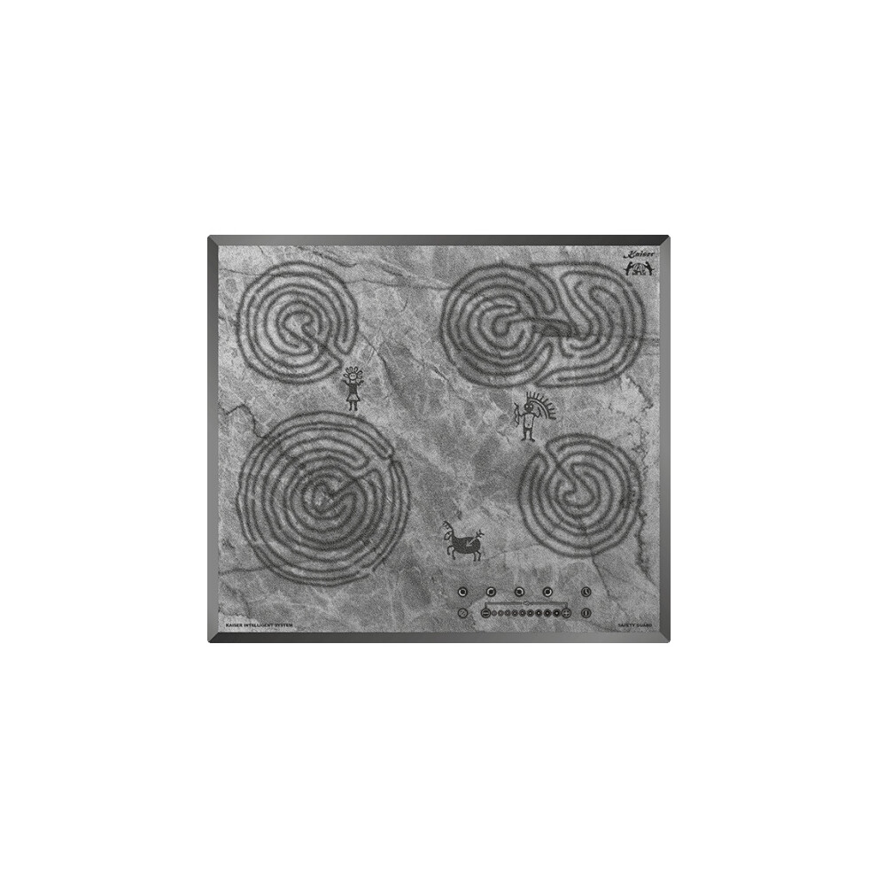 Kaiser Cave Painting 59cm Hob | 4 Burner Ceramic Glass Cooktop