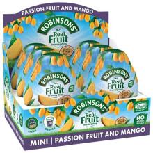 Robinsons Mini - No Added Sugar - Low Calorie - Passion Fruit and Mango - Makes 20 Drinks Per Pack, 6 x 66 ml Packs