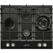 Kaiser Grand Chef Turbo Romb 4 Burner 60cm Gas Hob - Black