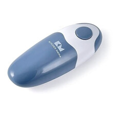 Kitchen Mama Electric Tin Can Opener V2 - Upgraded Blade Opens Any Can Shape, Smooth Edges, Hygienic Lid Remover, Compact & Cordless - Moran