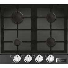 Kaiser Avantgarde Pro Turbo 4 Burner Gas Hob - Black Glass