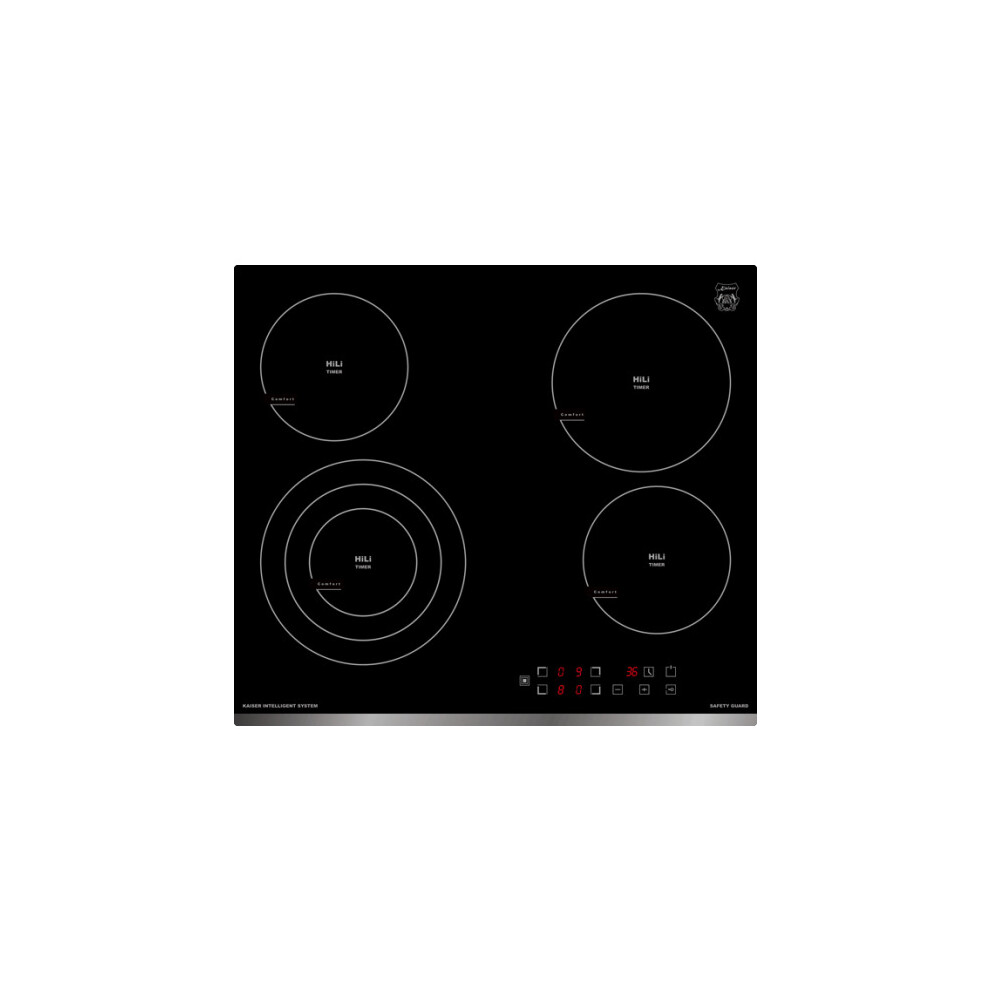 Kaiser Grand Chef 59cm Ceramic Hob | 4 Burner Black Glass Cooktop
