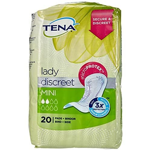 Tena TENA Discreet Mini Incontinence Pads, 20 each