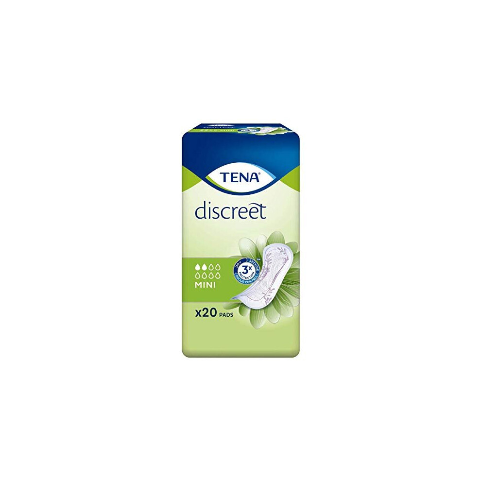 Tena Lady Discreet Mini - Case of 10 Packs of 20 (Light Incontinence Pads)