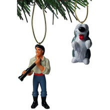 Little Mermaid Prince Eric & Max 2pc Ornament Set