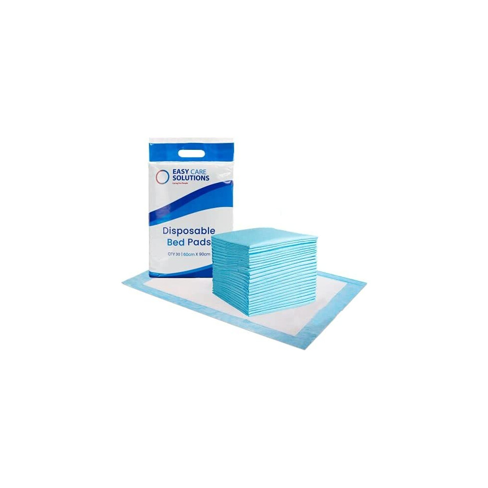 Easy Care Solutions 30 X 60 X 90 Cm Premium Disposable Incontinence Bed Pads | High Absorbency Underpads, Bed Mats, Mattress Protectors, Inconti