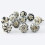 Set of 10 Black & White Ceramic knobs Cabinet Handles Kitchen pulls Drawer Puller by KNOBSWORLD 1
