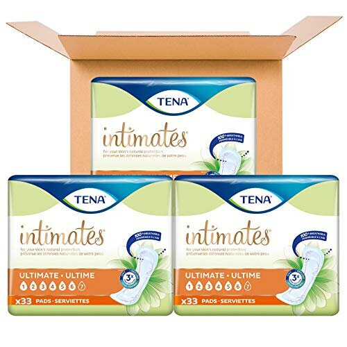 Tena TENA Intimates Ultimate Absorbency Incontinence/Bladder Control Pad, Regular Length, 99 Count (Packaging May Vary) 1