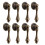 Paor Vintage Cabinet Knobs Drawer Handle Pull 8 Pack Decorative Bronze 1