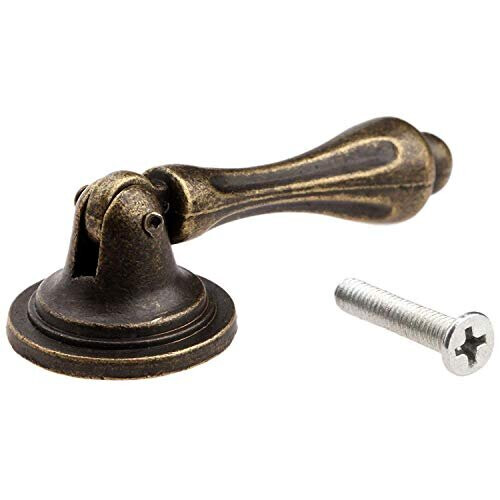 Paor Vintage Cabinet Knobs Drawer Handle Pull 8 Pack Decorative Bronze 1