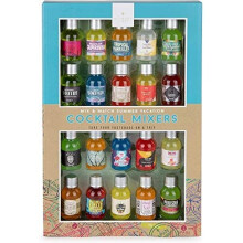 Modern Gourmet Foods, Mix and Match Cocktail Mixer Mini Sampler, Flavours Include Appletini, Blue Hawaiian, Margarita and More, Pack of 20 (