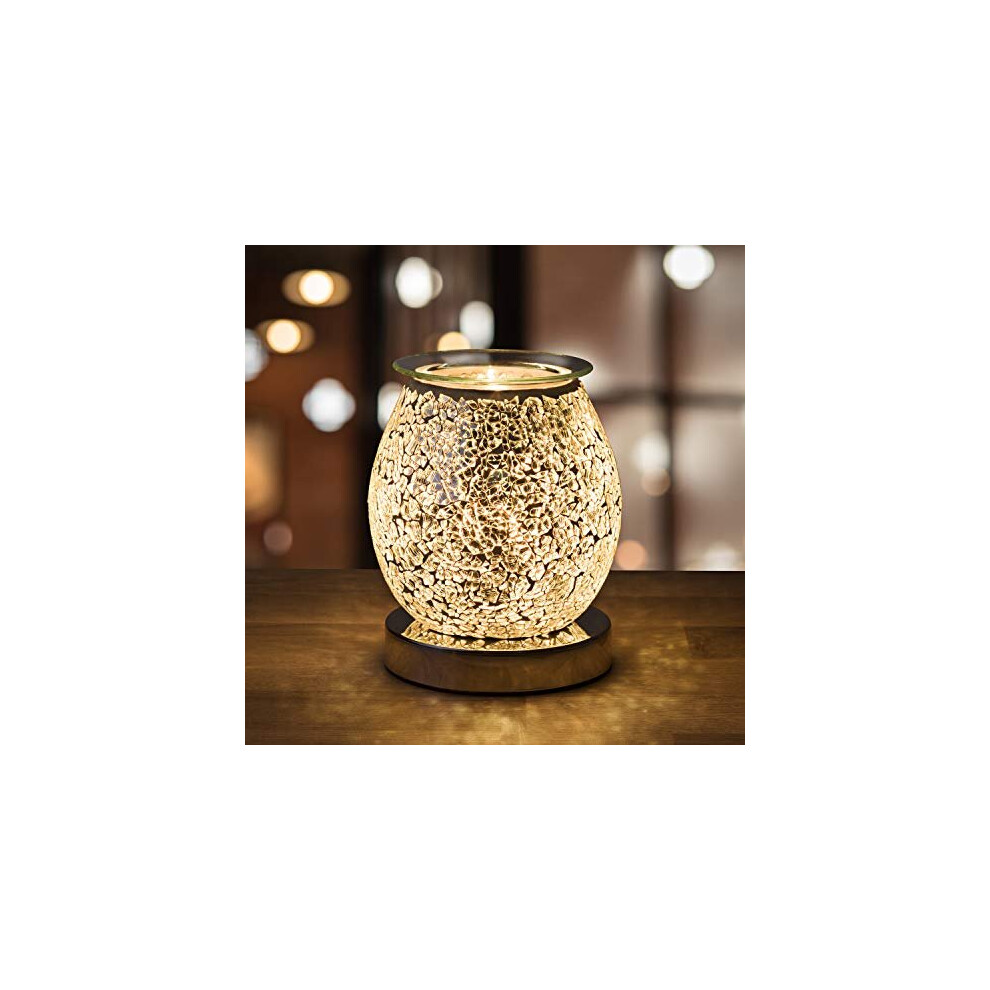 Natural Sources Stunning Electric Wax Melt Burners For Wax Melts Scented (On/Off Switch) - Spare Bulb Included - Oil Burner, Wax Warmer Use With