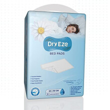 DryEze Premium Super Absorbent Disposable Incontinence Bed Pads for Mattress Furniture Sofa Chair Protector High Absorbency Mats (90X60CMS 1PACK