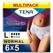 TENA Lady Silhouette Pants Normal Large - 6 Packs of 5 (Incontinence Pants)