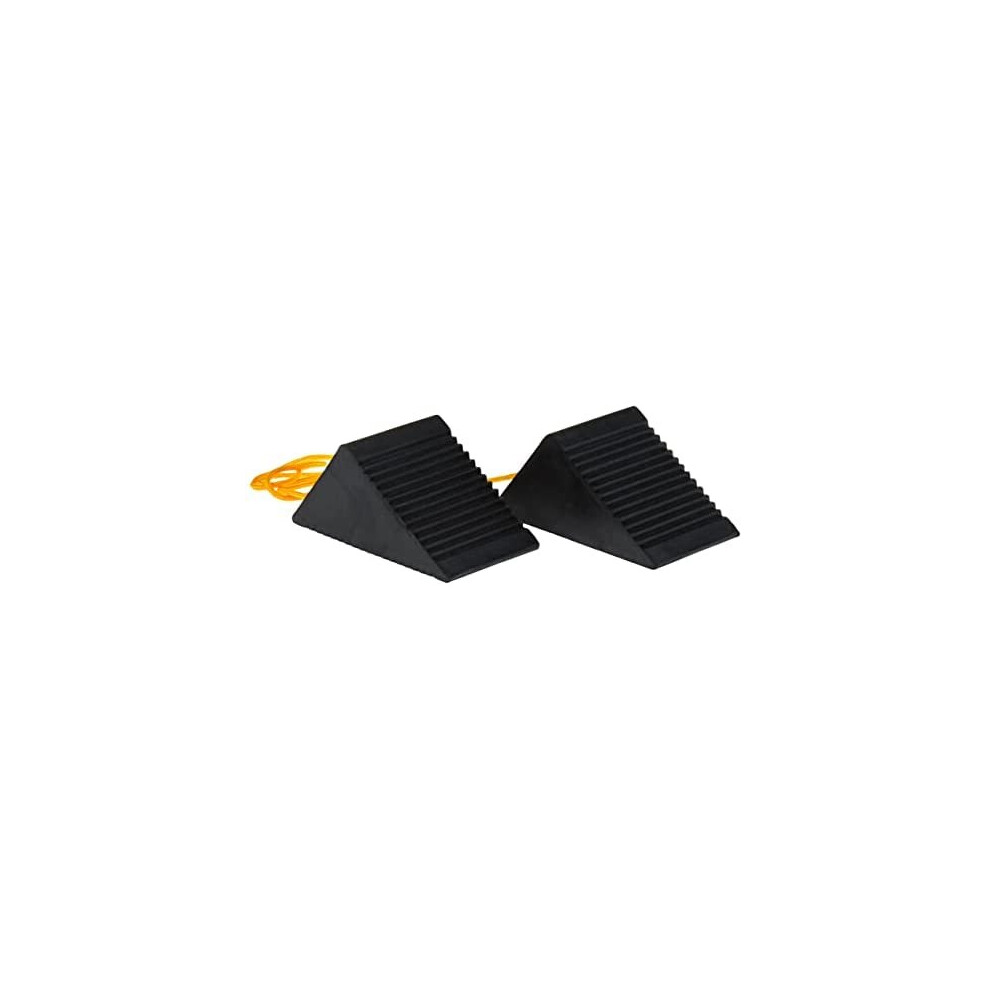 Buyers Products Wc35225 Mini Rubber Wheel Chock With Rope (Pair) 724920080644