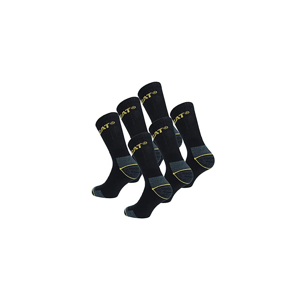 CAT Caterpillar Adults Heavy Duty Workwear Socks - Pack of 6