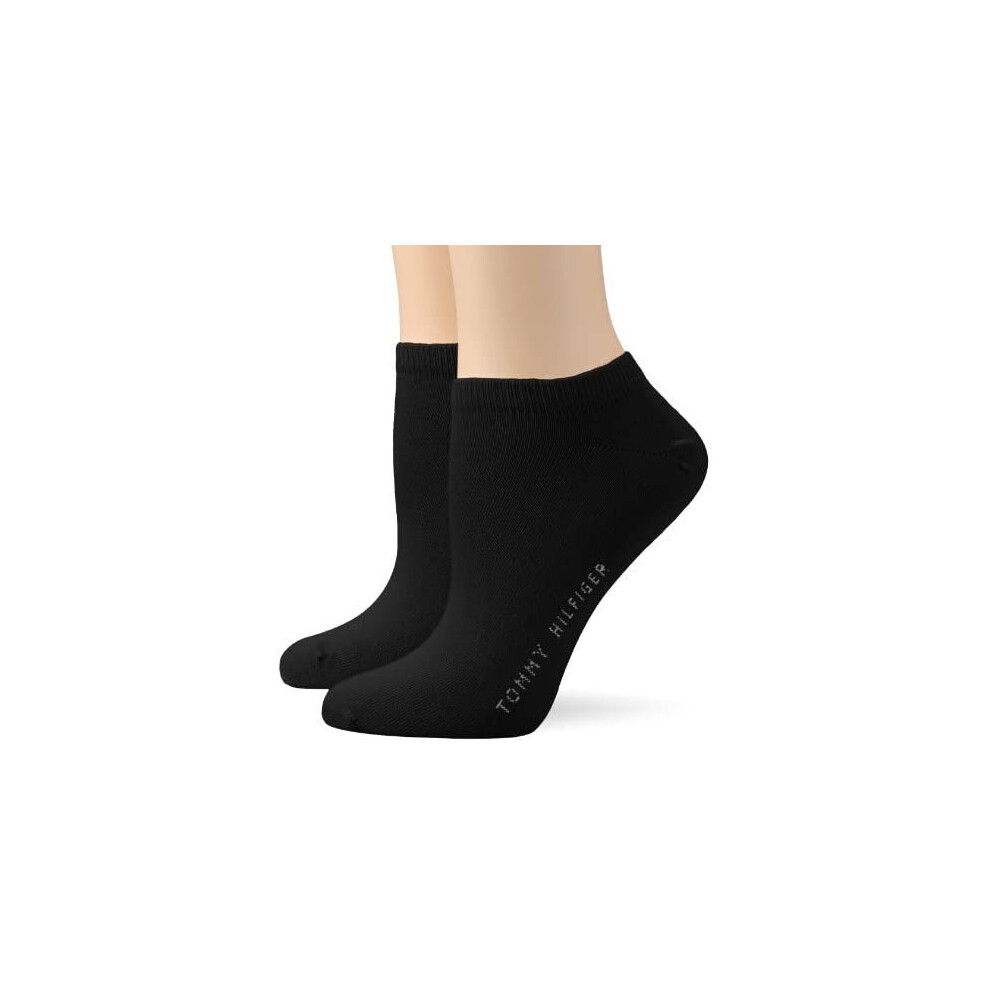 Tommy Hilfiger Women's Ankle Socks (Pack Of 2) Black