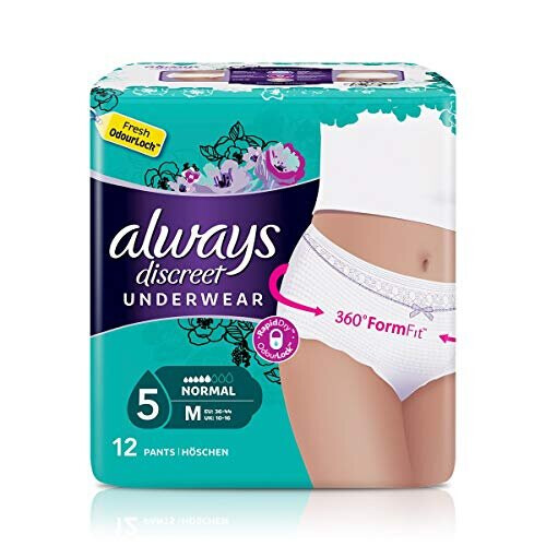 Always Always Discreet Incontinence Pants for Women, Medium, 24 Pants 1