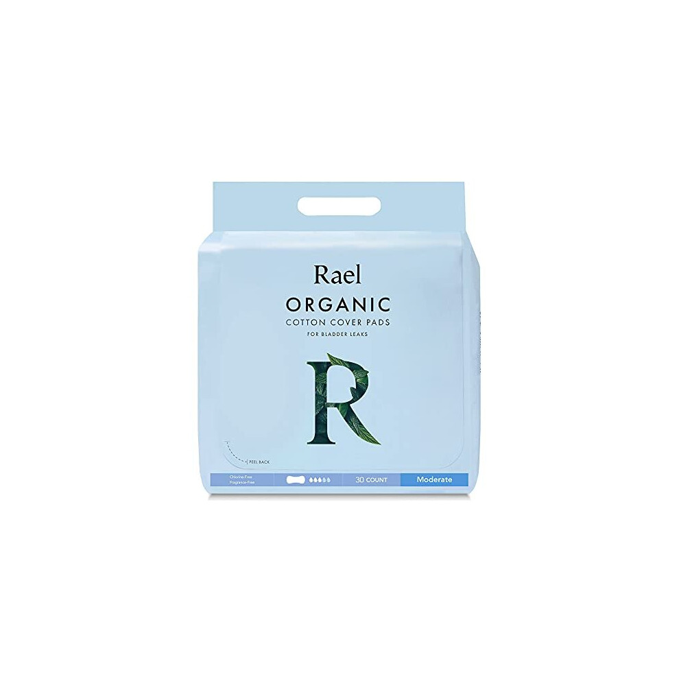 iHerb UK - Rael , Organic Cotton Cover Pads, For Bladder Leaks, Moderate, 30 Count - Image 2