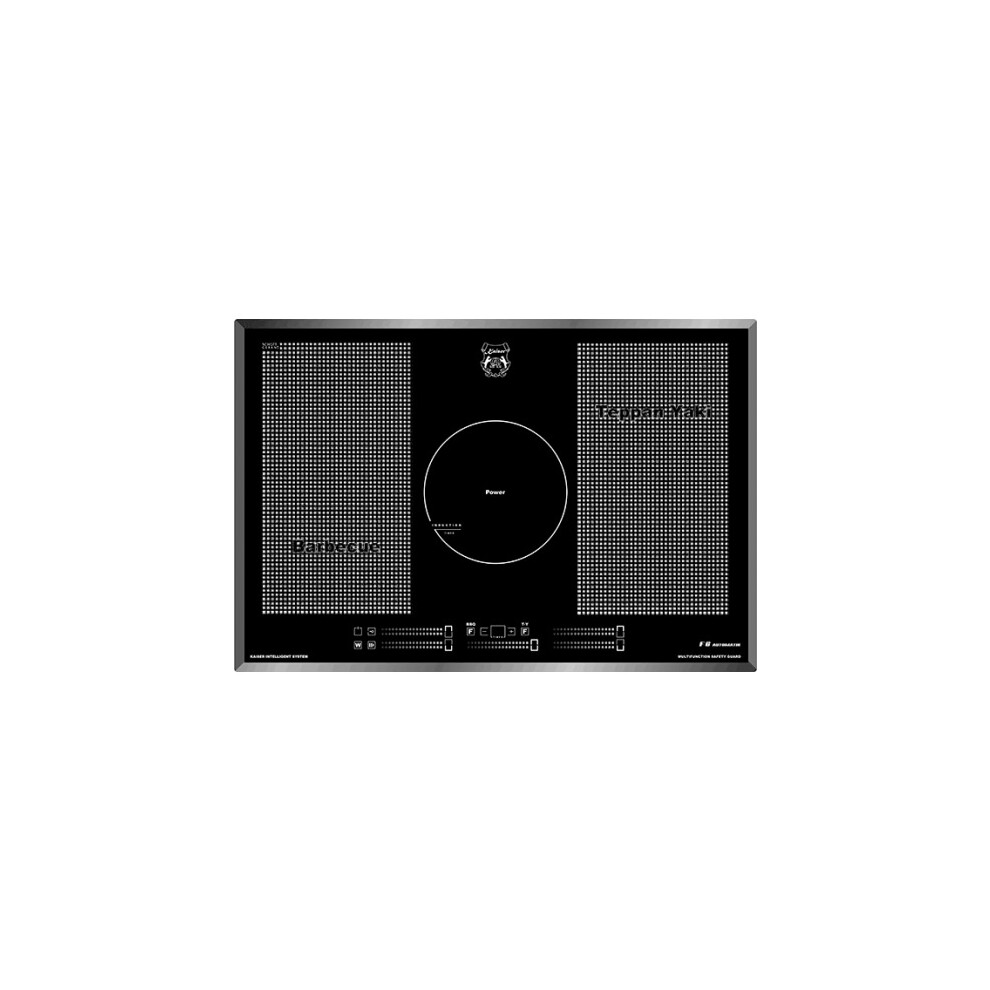 Kaiser La Perle 77Cm Induction Hob | 5 Burner Free Zone Cooktop Black