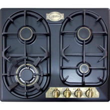Kaiser Empire 59cm Enamelled Black Cooktop | 4 Burner Gas Hob