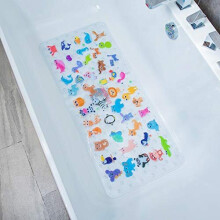 BOPPIE Non-Slip Bath Mat Shower Mats,,Anti-Slip-Resistant Tub Mats Bathroom Mat XL Large Bath Mat 90X40CM(Zoo DWY)
