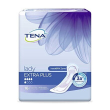 TENA Lady Flow Silk for Incontinence Pads Extra Plus 16