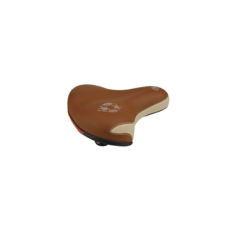 fischer Bicycle Saddle with Elastomers, Cappuchino