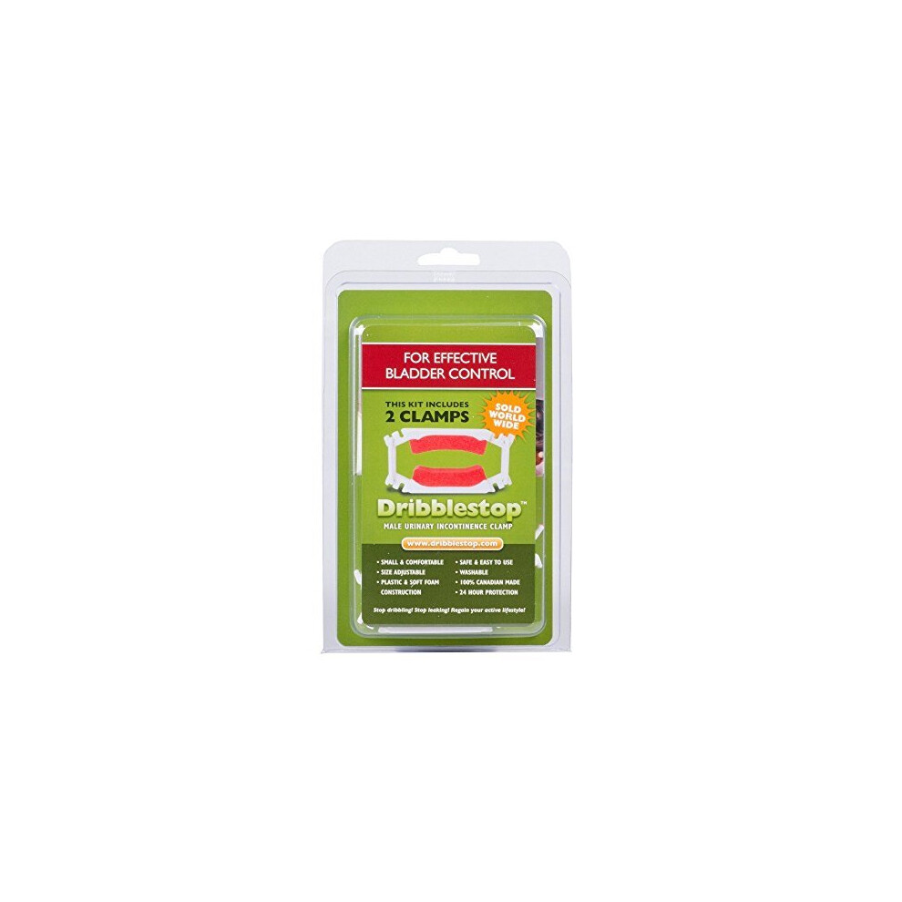 Dribblestop Male Urinary Incontinence Clamp | Pack Of 2 | Prevent Urine Dribbles & Leaks Effectively & Comfortably