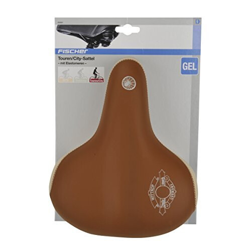 Fischer fischer Bicycle Saddle with Elastomers, Cappuchino 1