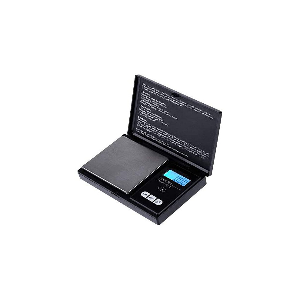 Zacro Digital Kitchen Scale Portable Pocket Scale 200g X 0.01g Mini Weighing Scale Jewelry Scale with LCD Display Batteries Included