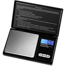 E-FAST Pocket Scale Portable Digital Scale with Back-lit LCD Display, 100 x 0.01g, 200 x 0.01g, 500 x 0.1g Mini Digital Weighing Scale (100 x 0.0