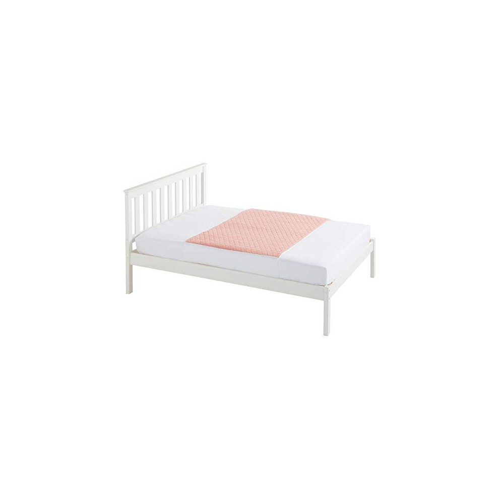 Kylie Premium Bed Pads | Pink | 4 Litre | Double Bed 139 X 91Cm | Washable Absorbent Incontinence Sheets | Waterproof Backing | 50Cm Mattress Tu