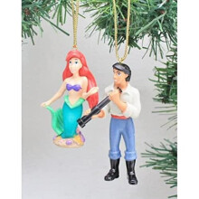 The Little Mermaid 'Ariel with Eric' Ornament Set - (2) PVC ornaments