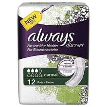 Always Discreet Normal Incontinence Pads - Pack of 36 (3 x 12)