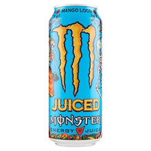 24x Monster Energy Juiced Mango Loco Energy Drink Mixture of Exotic juices 500ml Non-Alcoholic Drink Soft Drink Sports Drink