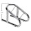 Extreme Max 5001.5763 Deluxe Chrome Motorcycle Wheel Chock - 5.5" Wide 2