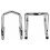 Extreme Max 5001.5763 Deluxe Chrome Motorcycle Wheel Chock - 5.5" Wide 3