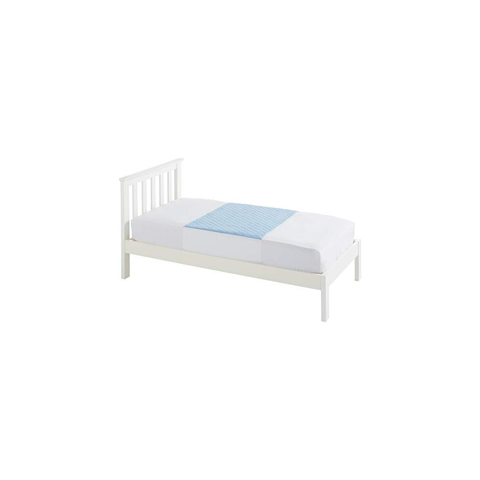Kylie Premium Bed Pads | Blue | 2 Litre | Single Bed 91 X 74Cm | Washable Absorbent Incontinence Sheets | Waterproof Backing | 50Cm Mattress Tuc
