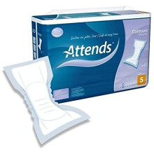 Attends 205228 Contours Regular 5 Incontinence Pad, White (Pack of 42)