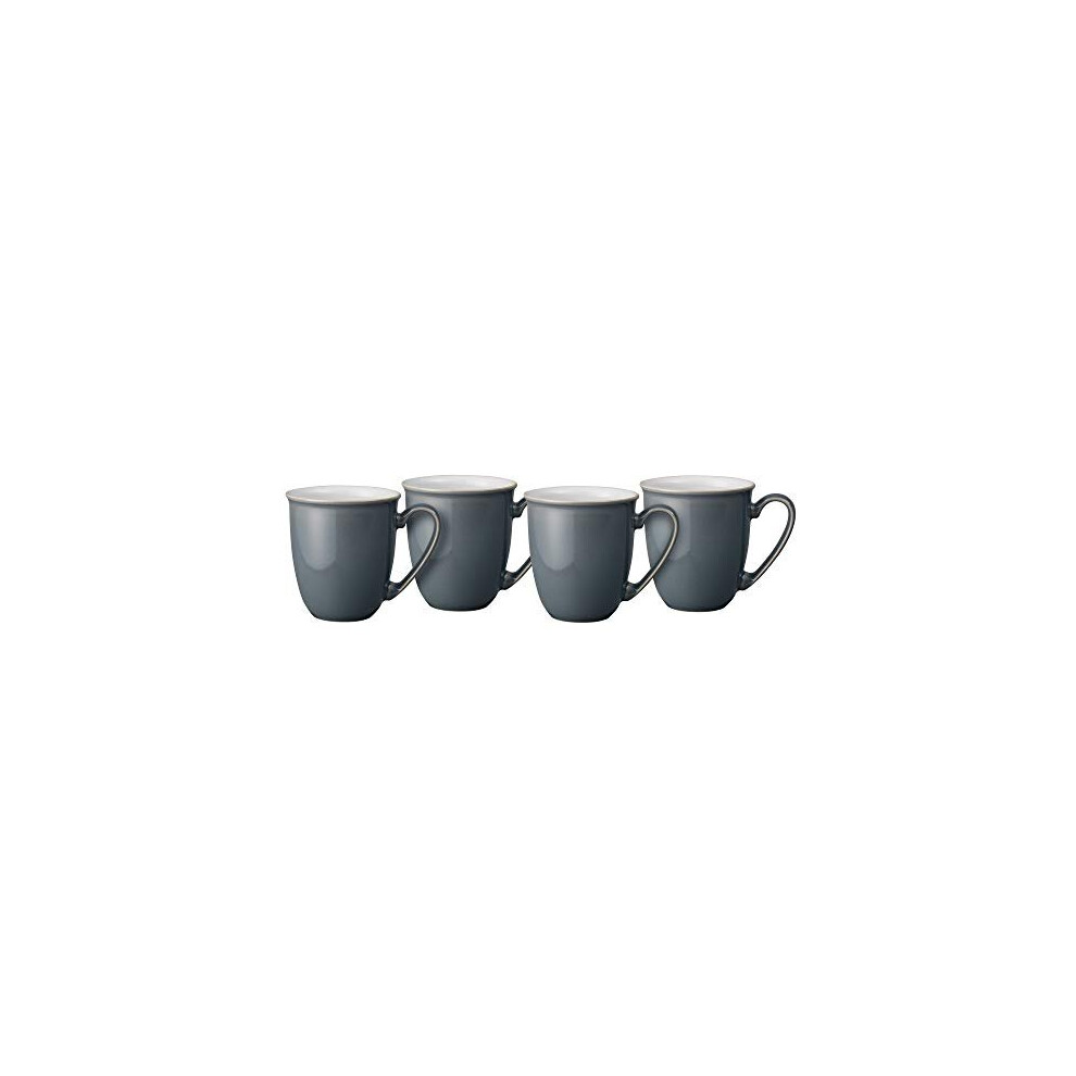 Denby 416041113 Elements Fossil Grey 4 Pc Coffee Beaker/Mug Set