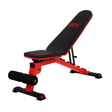 UFC Folding FID Weight Bench, 363 KG Max Load Adjustable Full Body Workout Strength Training Flat, Incline, Decline, Abs Bench for Dumbbell, Bar