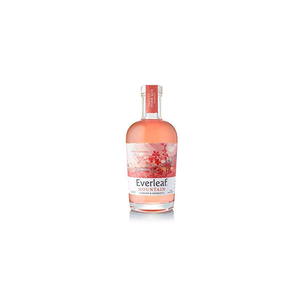 Everleaf Mountain Non-Alcoholic Gin - Low Calorie And Vegan - Vibrant & Aromatic Spritz With Cherry Blossom And Strawberry - Non-Alco Pink