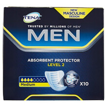 Tena For Men Level 2 Odour Control Incontinence Pads, 10 Pads (Pack of 1)